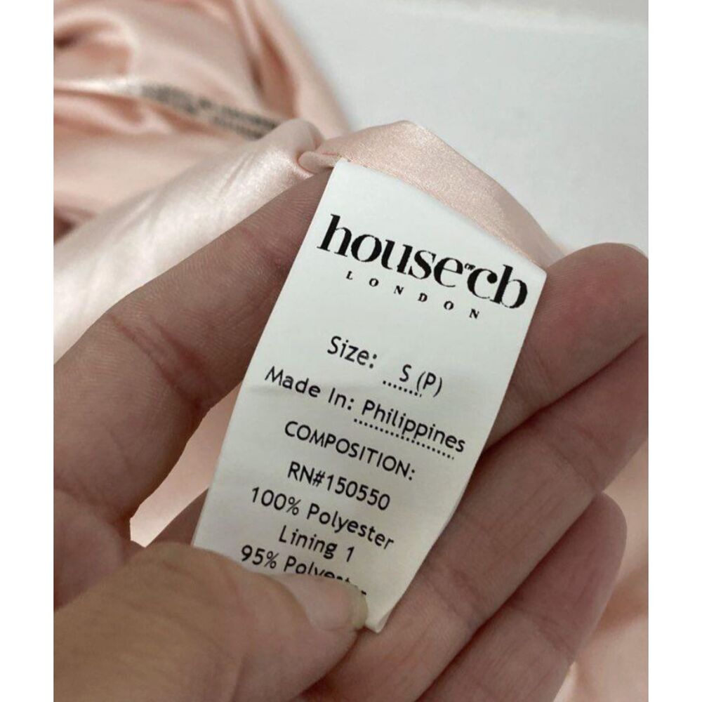 NWT House of CB 'Charmaine' Blush Pink Corset Maxi Dress sz S plus cup - Picture 11 of 16